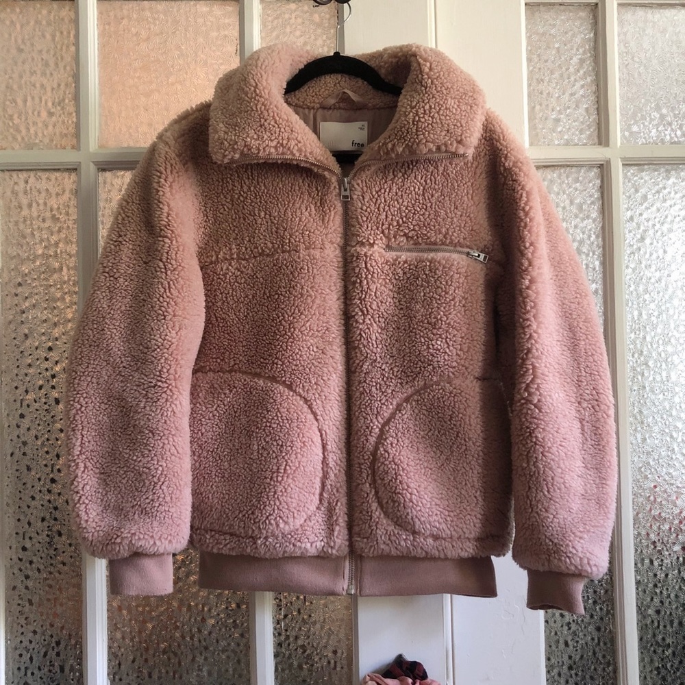 Aritzia Wilfred free teddy bear jacket